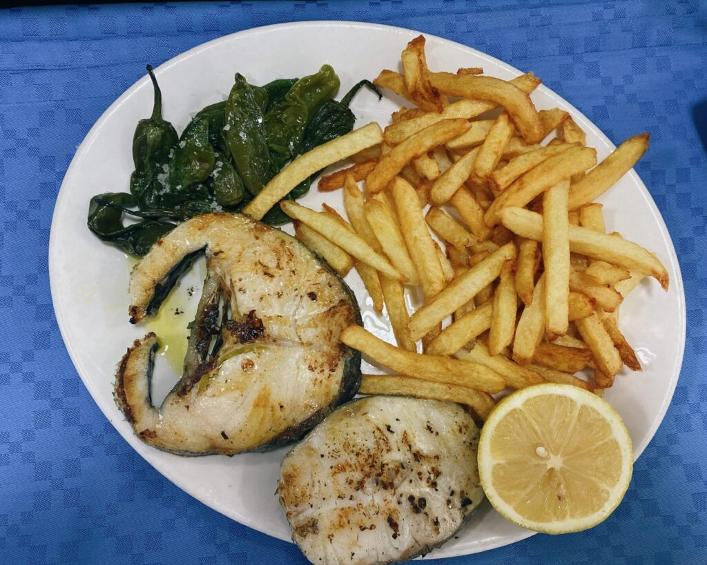 Merluza con patatas